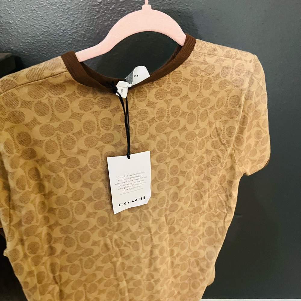 Coach Brown Patterned Top - Picture 2 of 4